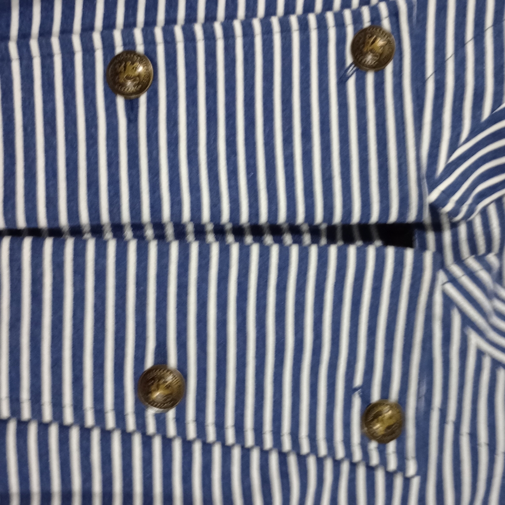 Tommy Hilfiger Blue and White Striped Blazer - Picture 2 of 8